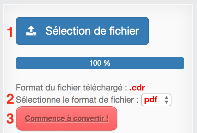 Comment convertir CDR en PDF en ligne